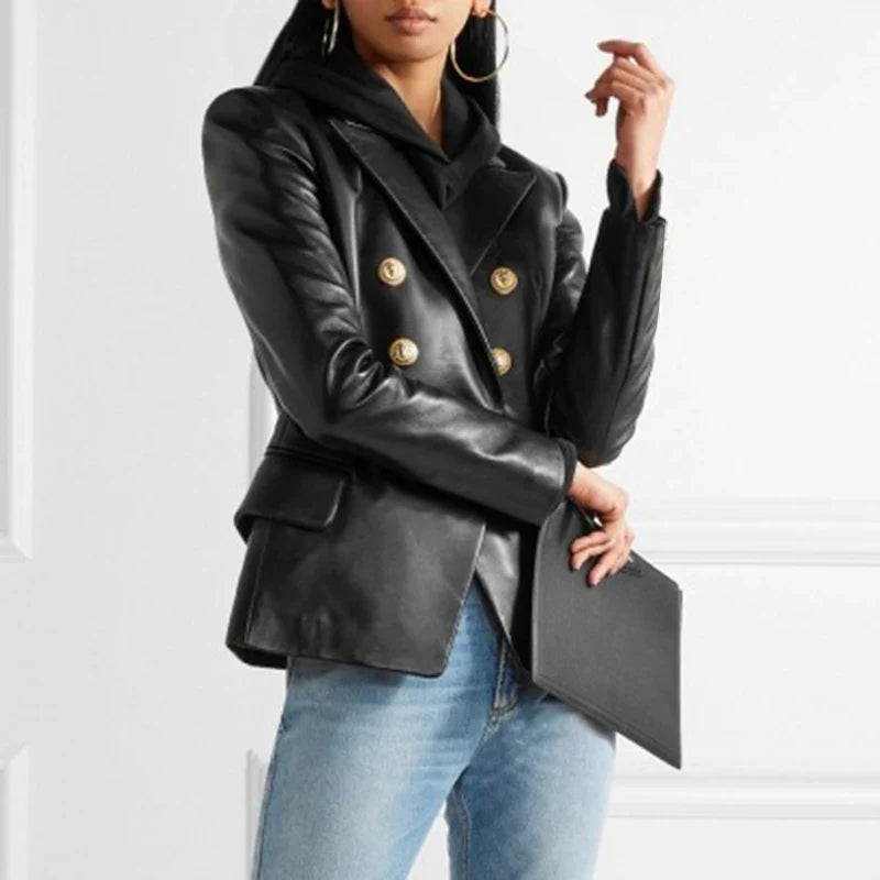 Miah | Blazer with Gold Buttons