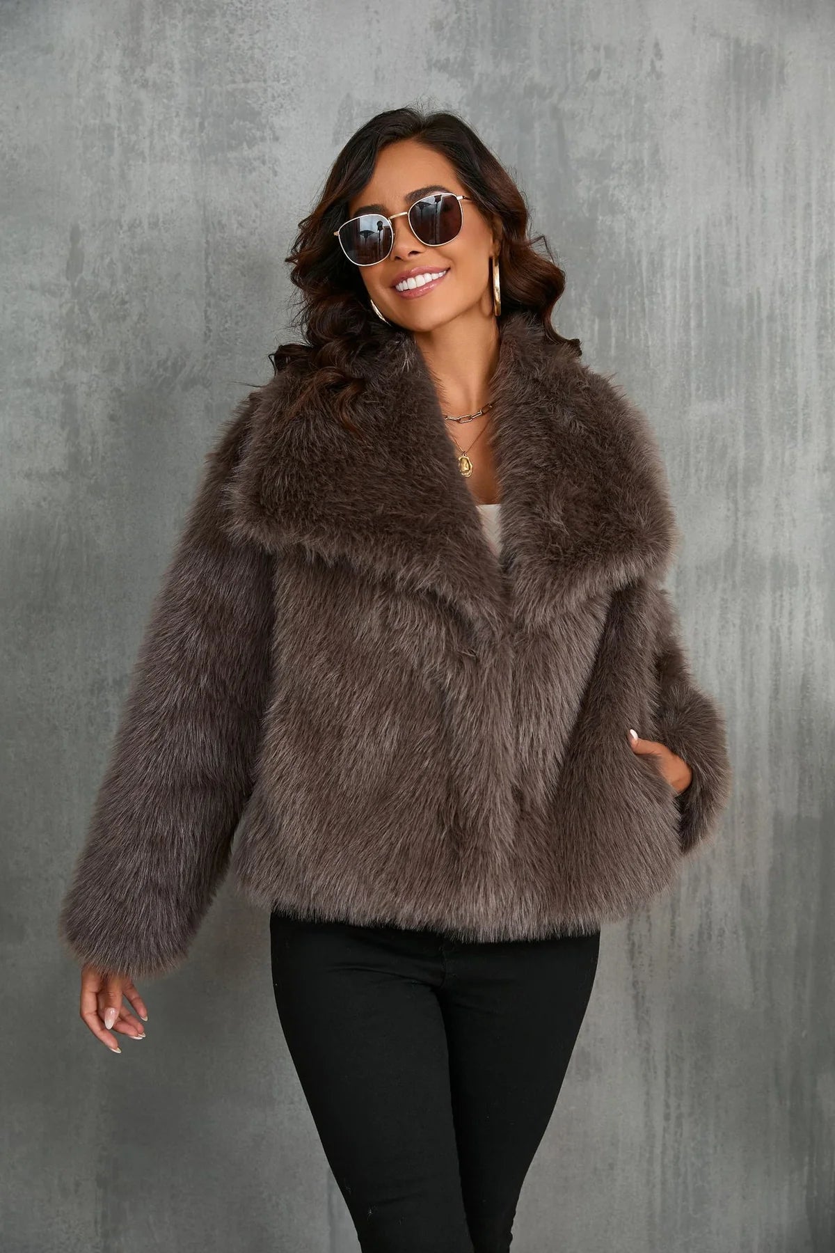 Eileen | Luxury Faux Fur Coat for Women