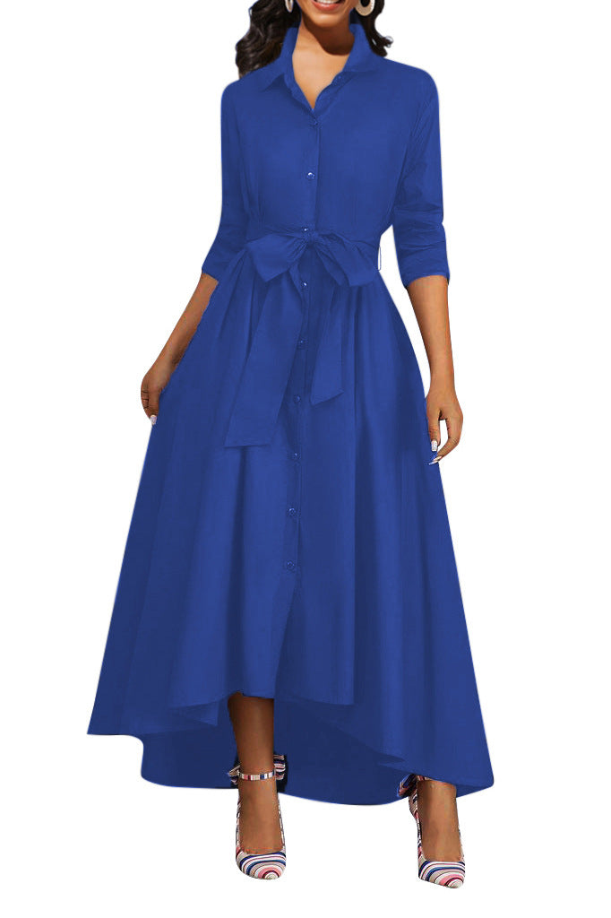 Marianne | Holiday Perfect Button-Front Maxi Dress