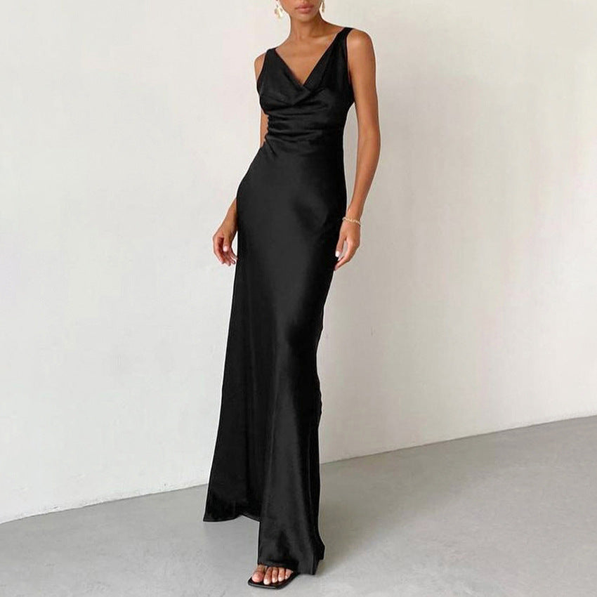 Kailey | Maxi Dress with Drape Neckline