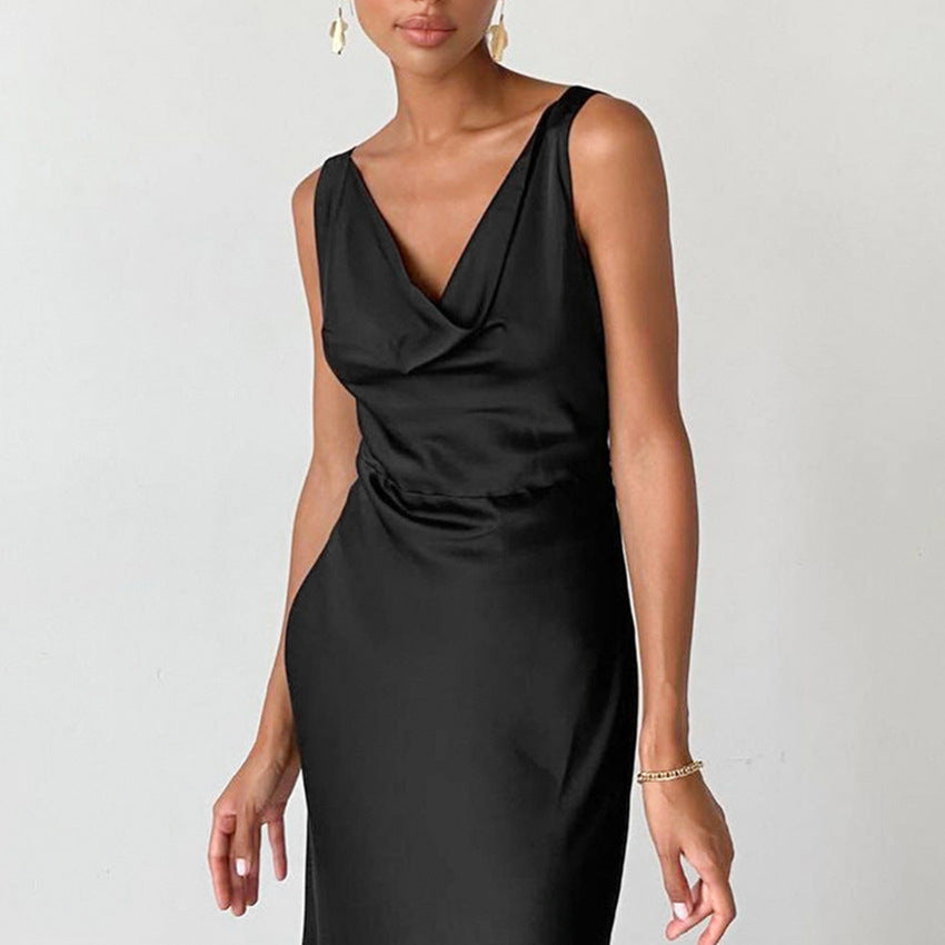 Kailey | Maxi Dress with Drape Neckline