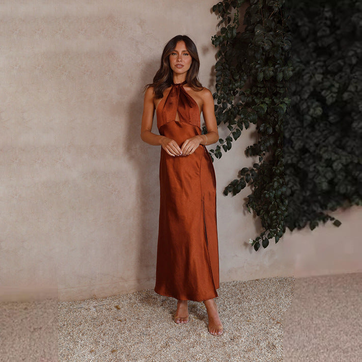 Scott | Maxi Dress Halter Neck Split