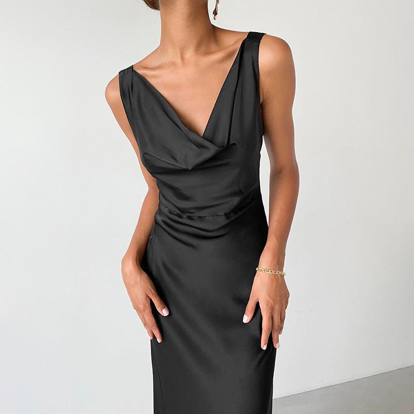 Kailey | Maxi Dress with Drape Neckline