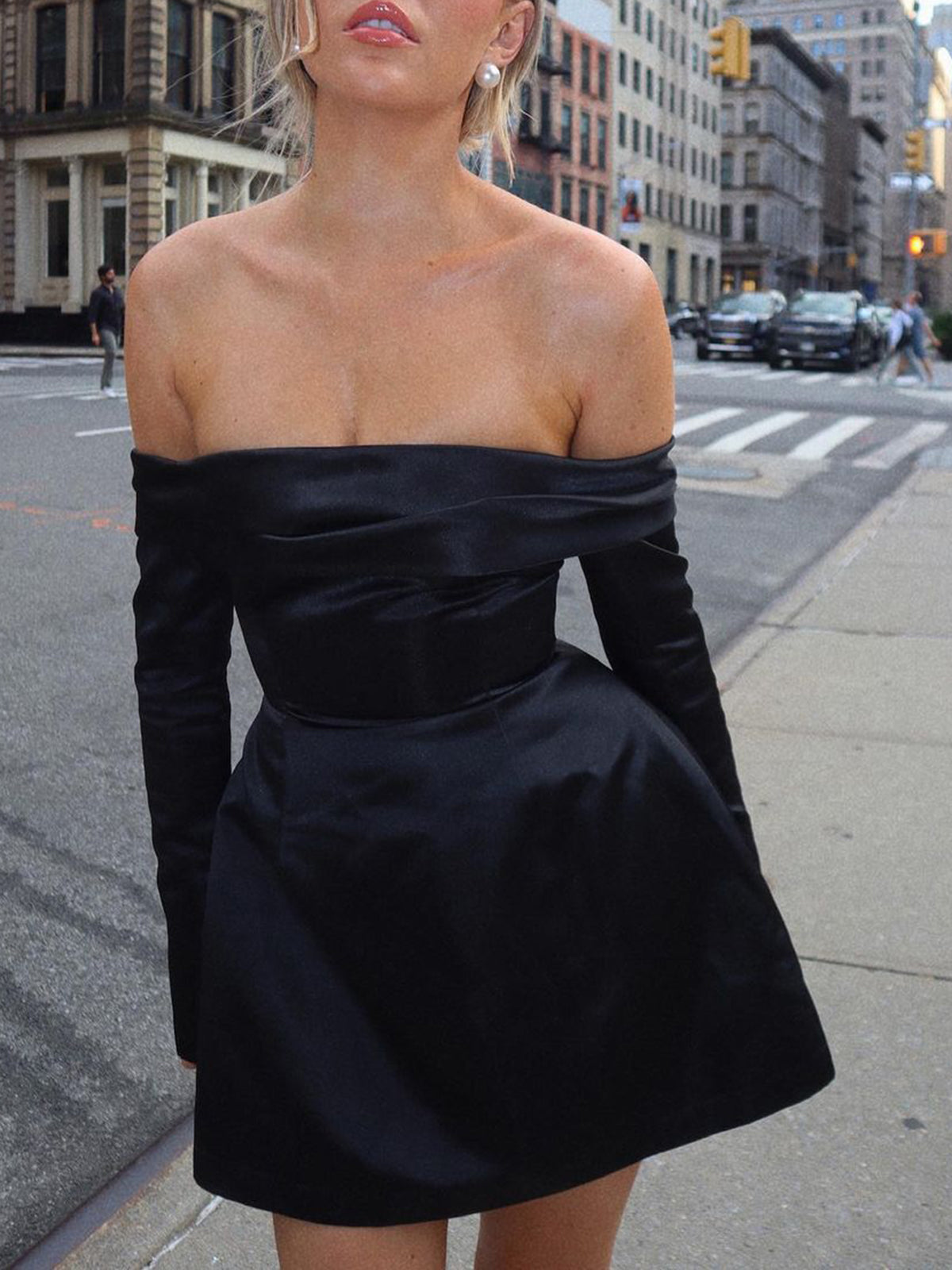 Noah | Temperance Dress Off-Shoulder