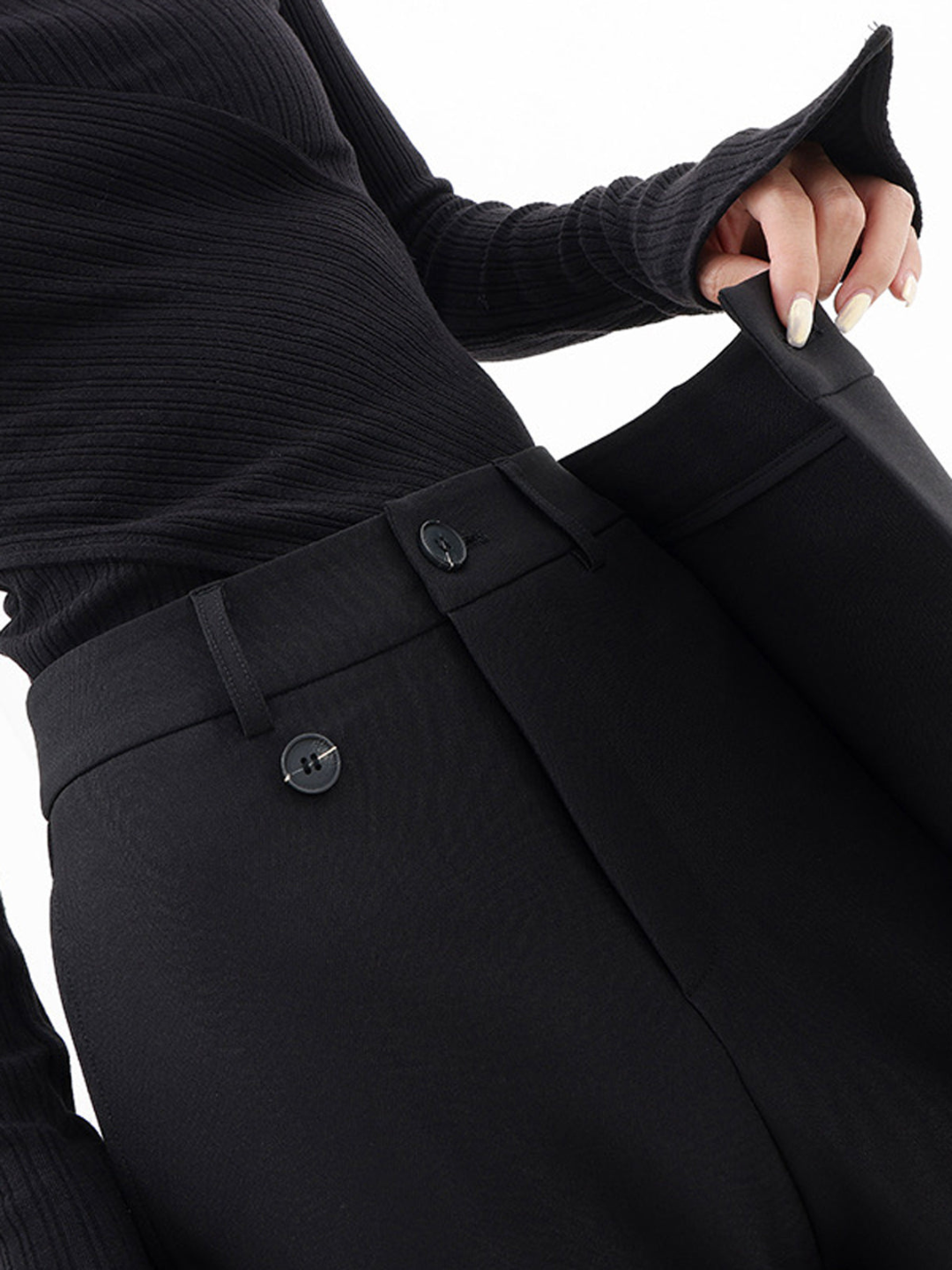 Saarin | Trousers with an Asymmetrical Wrap Design