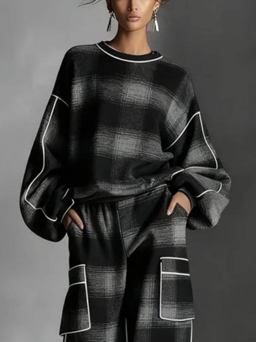 Riley | Plaid Relaxed Co-Ord Set