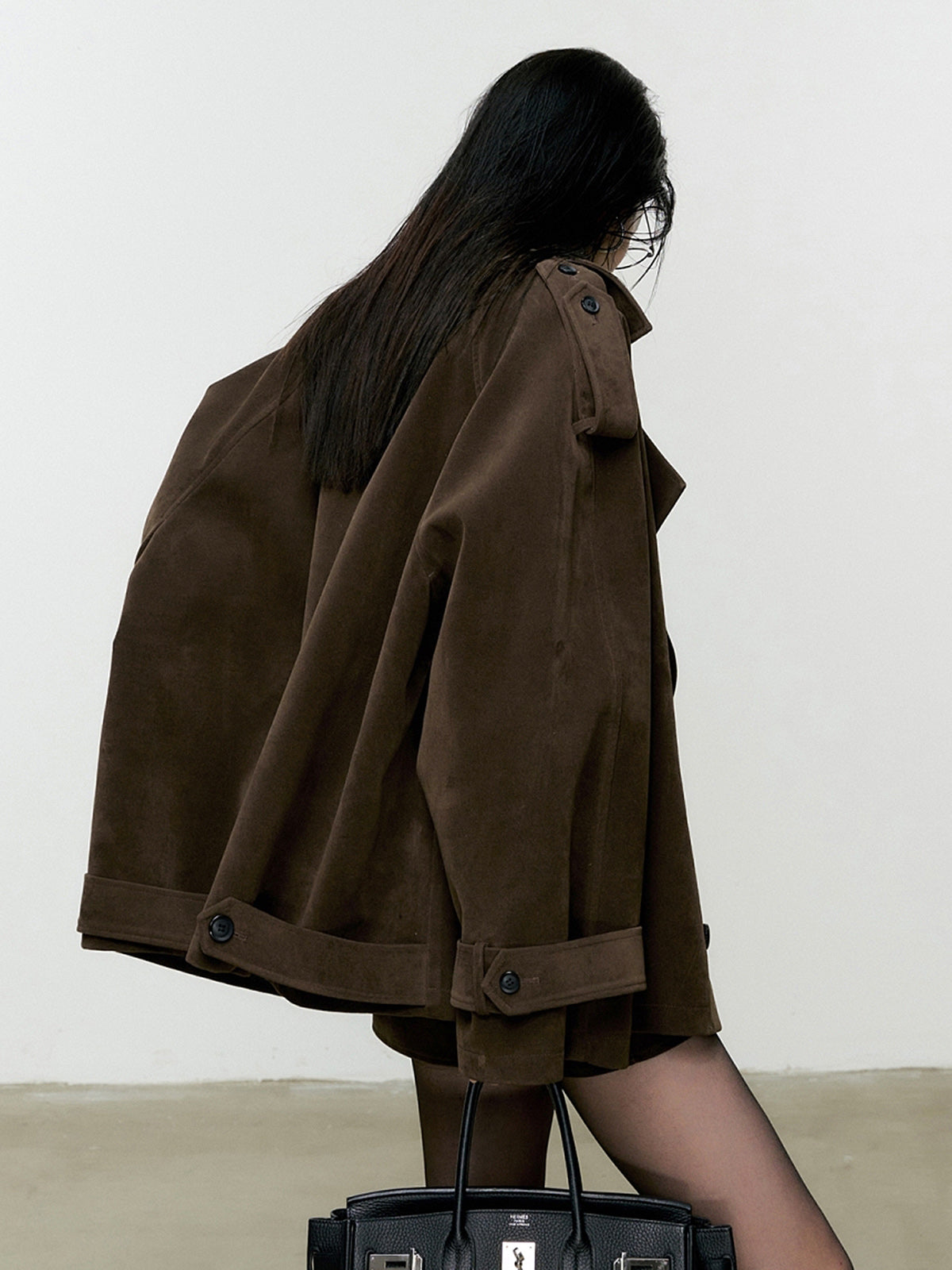 Andrew | Ladies Co-ord Set Suede Look