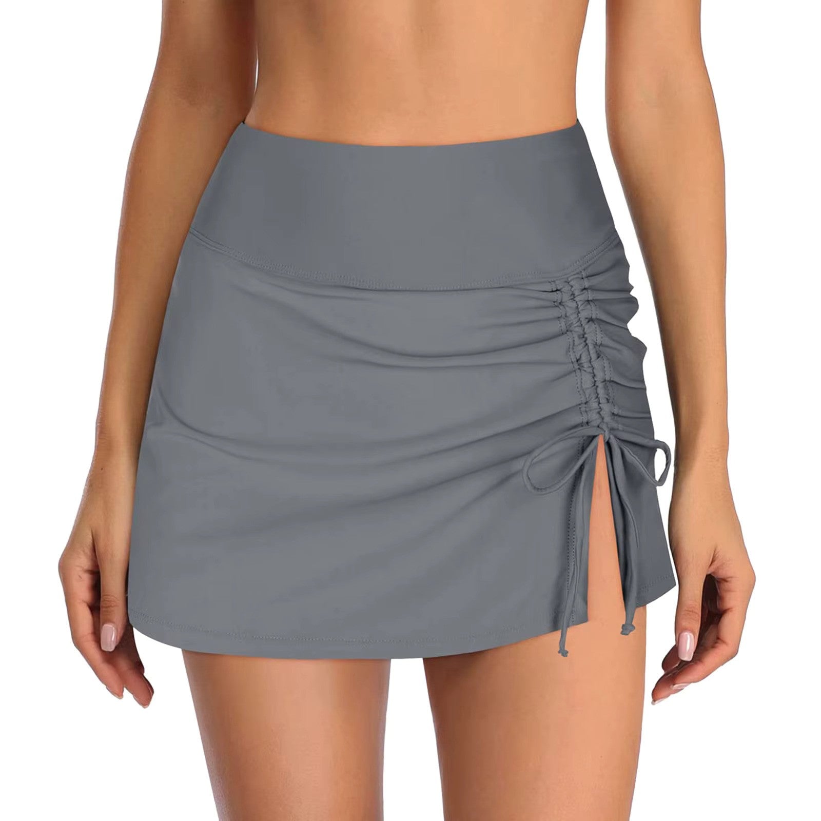 Sudie | Swim Skirt with Ruffles and Split