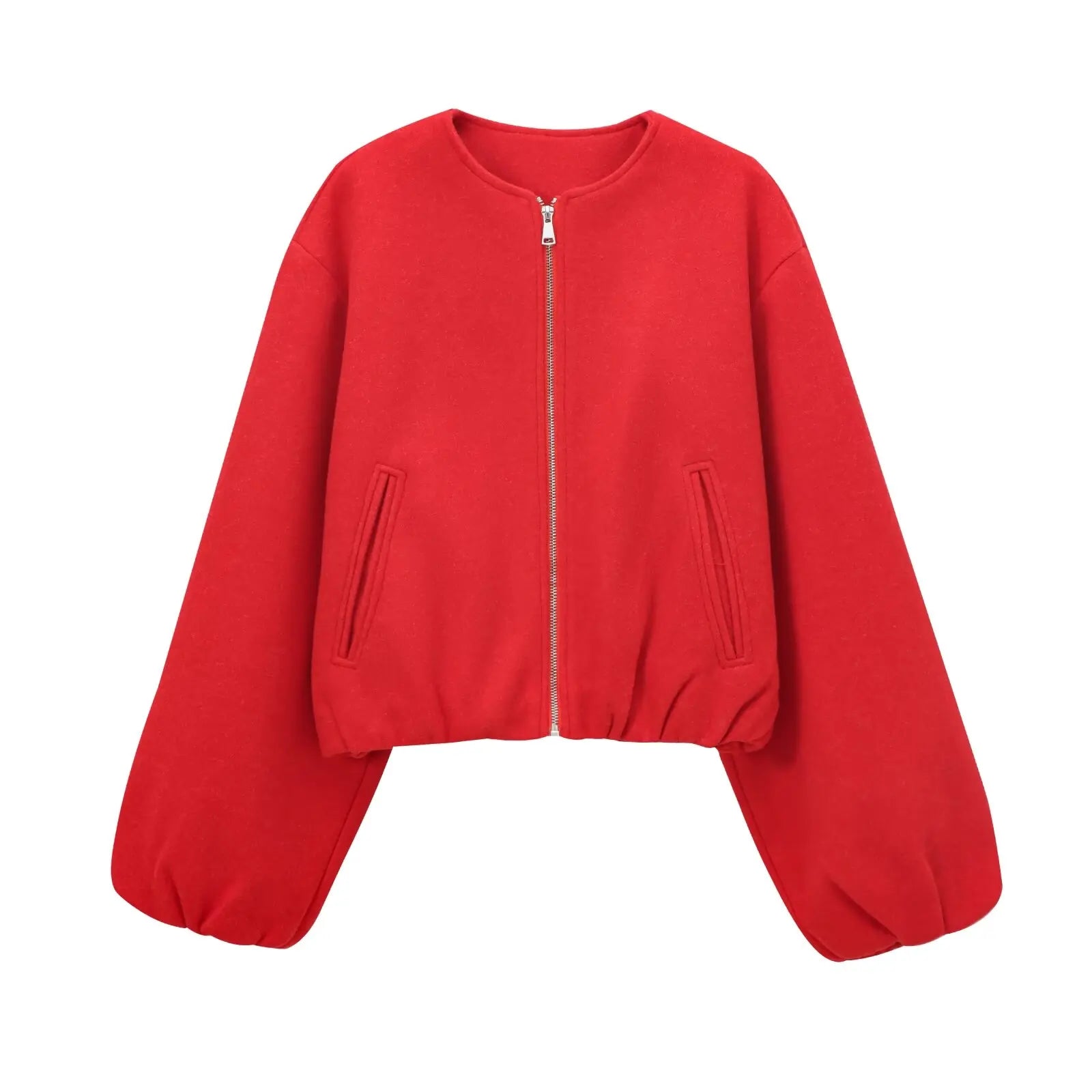 Kerri | Women's Voluminous Sleeve Bomber Jacket