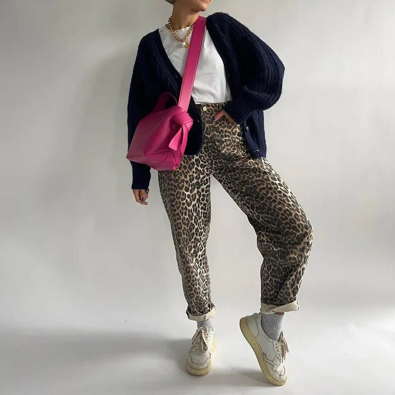 Carli | Leopard print trousers