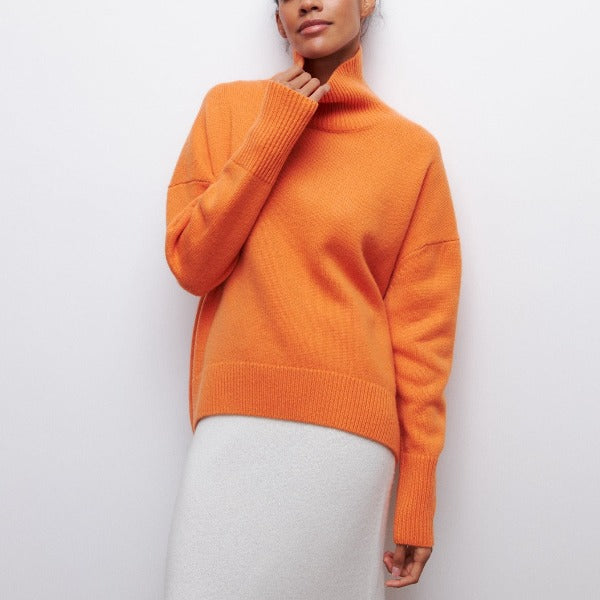 Amiyah | Turtleneck Sweater Oversized Knitted