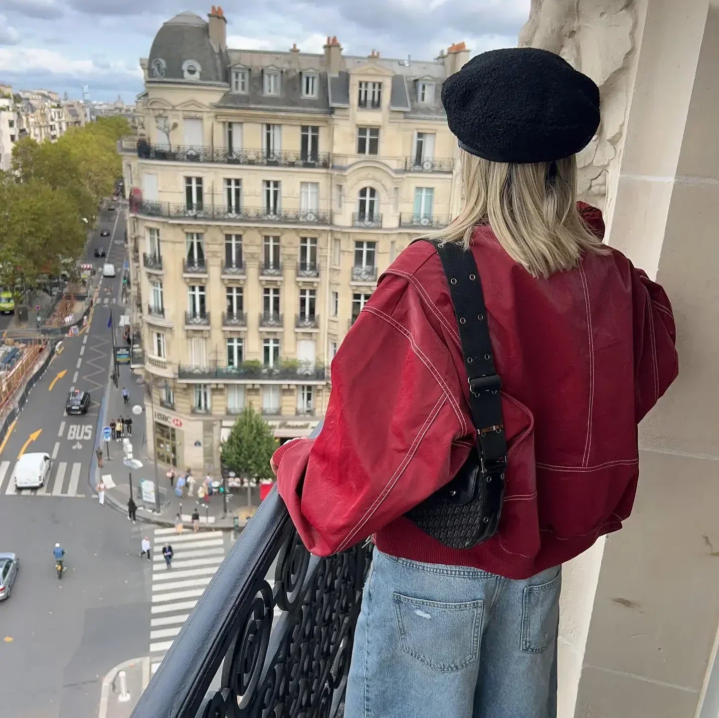 Sélis | Oversized Bomber Jacket
