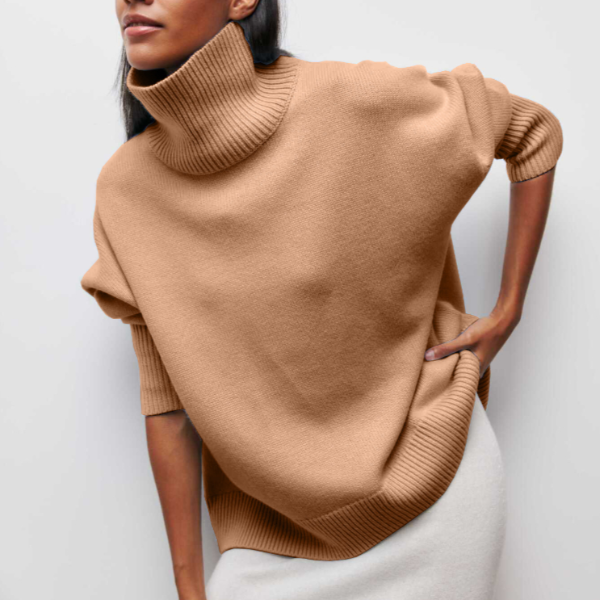 Amiyah | Turtleneck Sweater Oversized Knitted