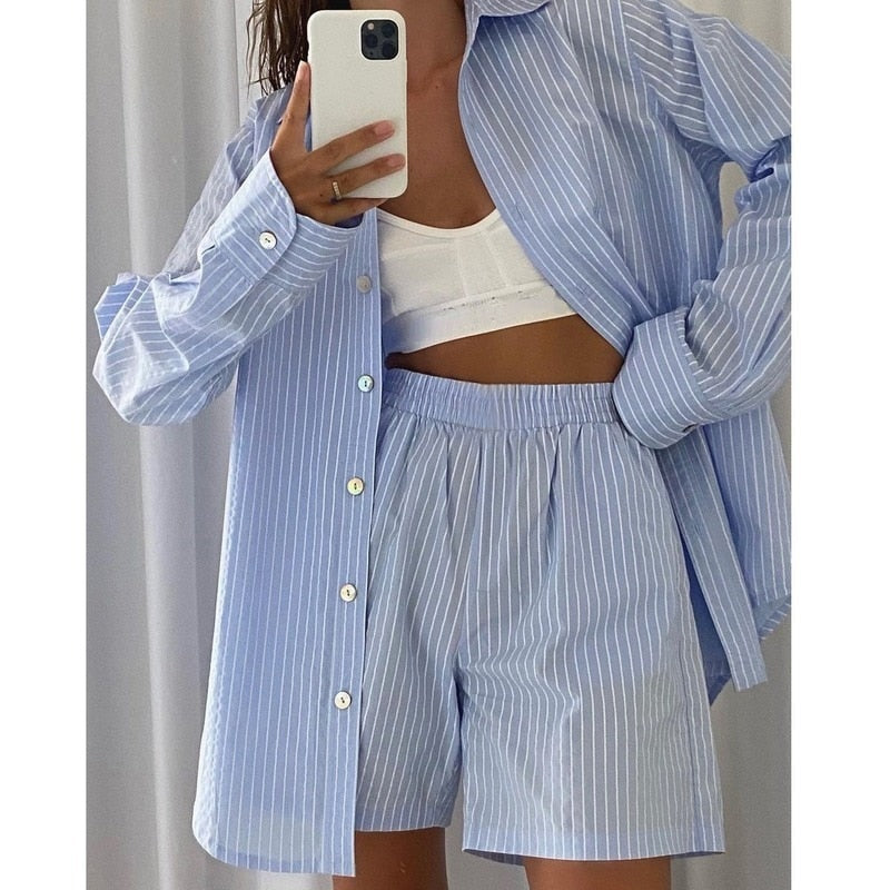 Roxana | Two-Piece Striped Set