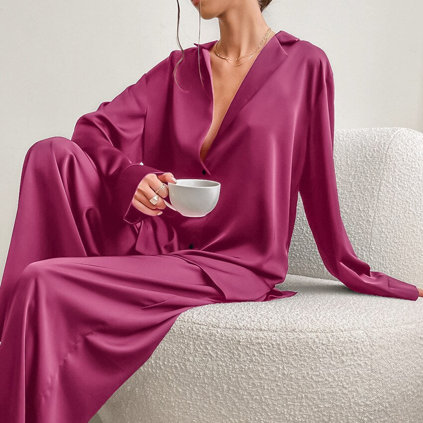 Rozella | Luxury Satin Pyjama Set