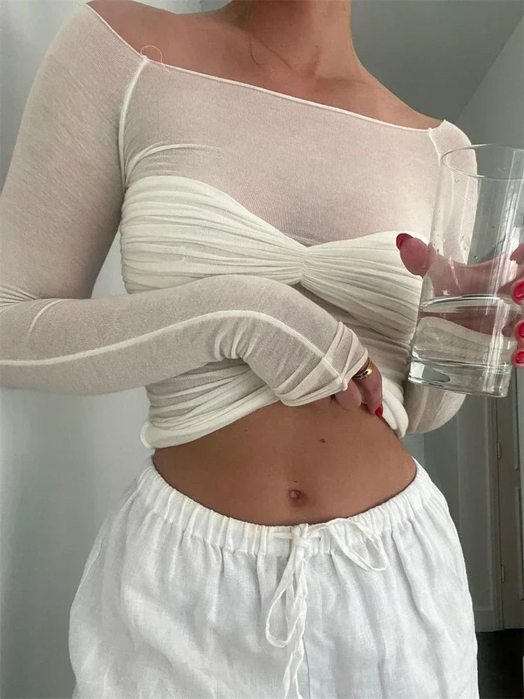 Anaiah | Top with Off-Shoulder & Ruffles