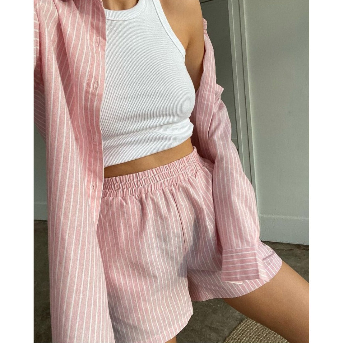 Roxana | Two-Piece Striped Set
