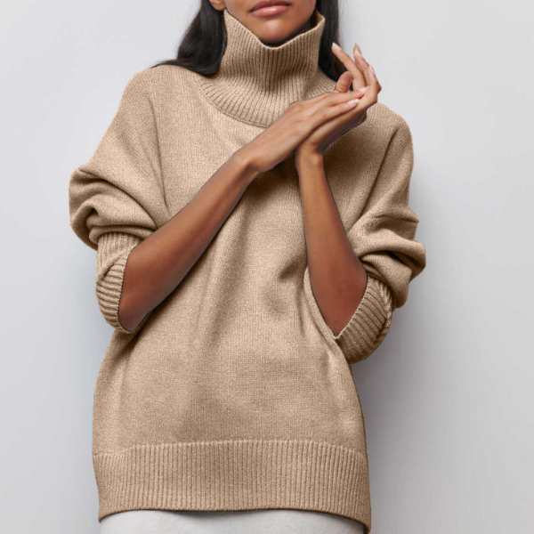 Amiyah | Turtleneck Sweater Oversized Knitted
