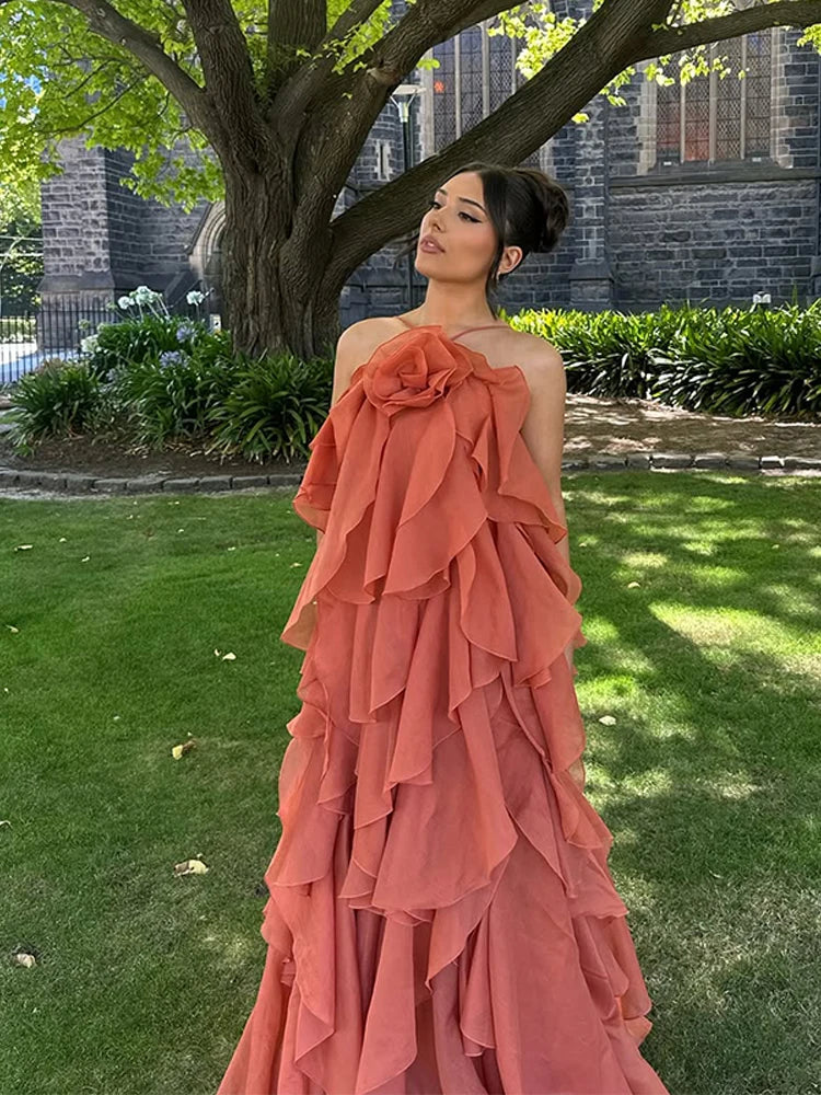 Blossom | Maxi Dress with Layers and Ruffles