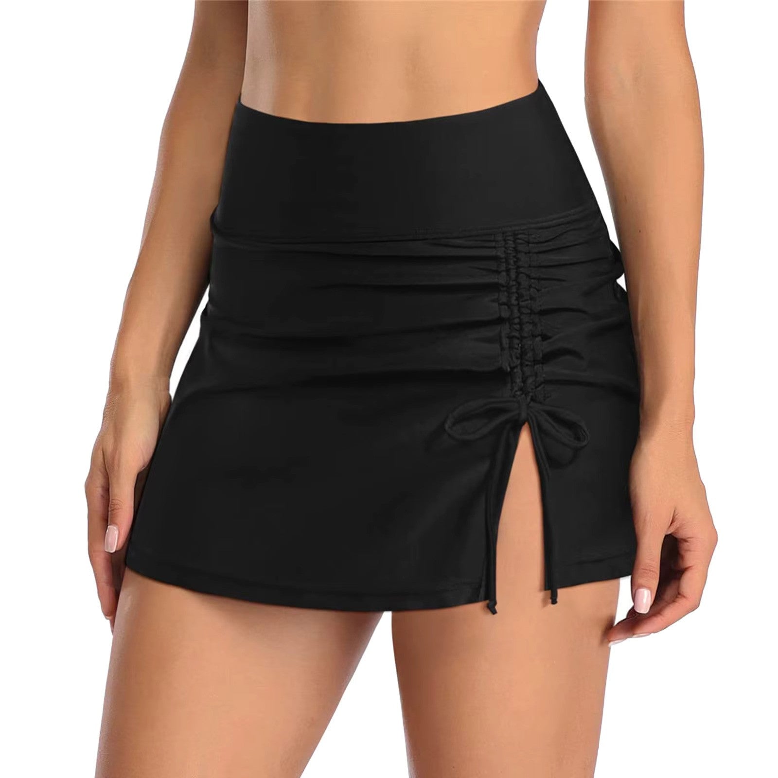 Sudie | Swim Skirt with Ruffles and Split