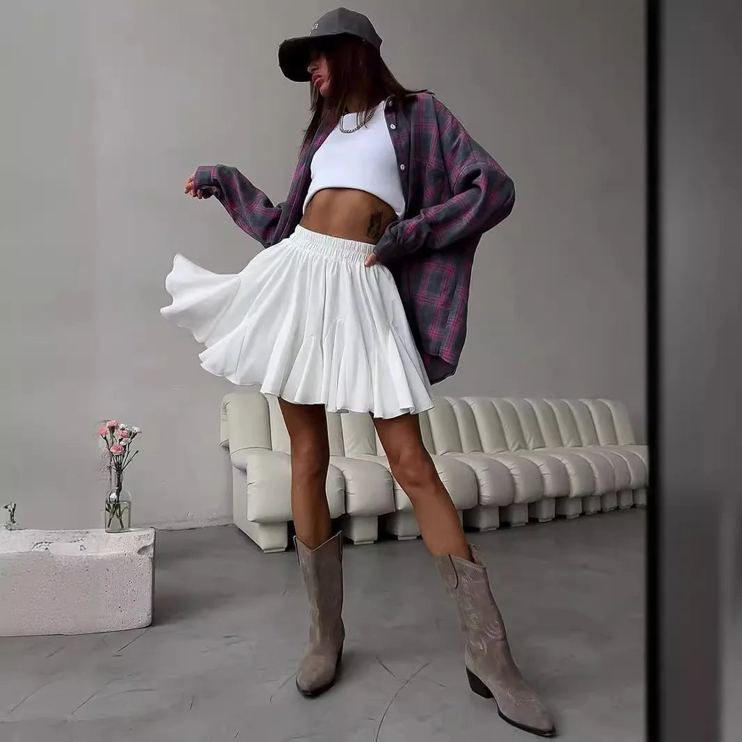 Delila | Pleated Flare Skirt