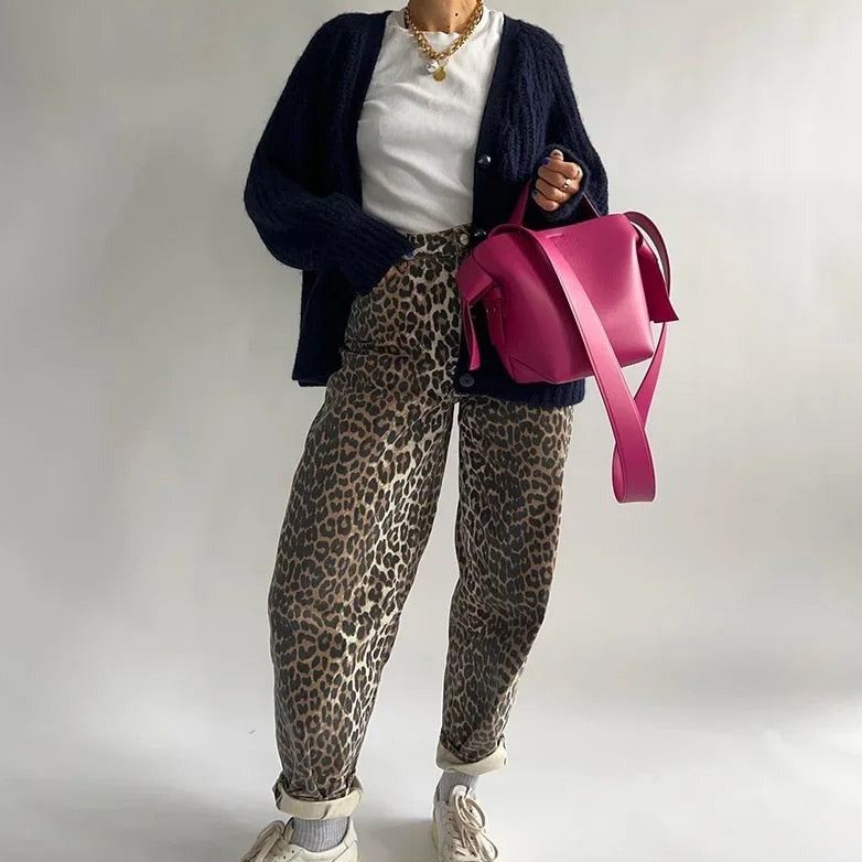 Carli | Leopard print trousers