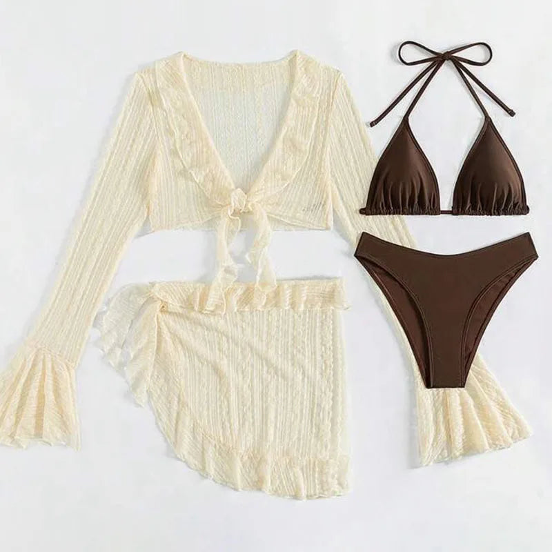 Hattie | Bikini Set with Sheer Cover-up