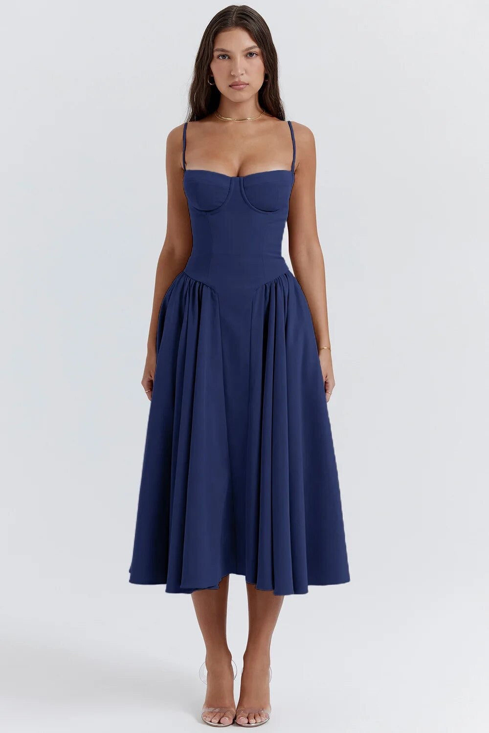 Althea | Dress with Bustier and Wide Skirt