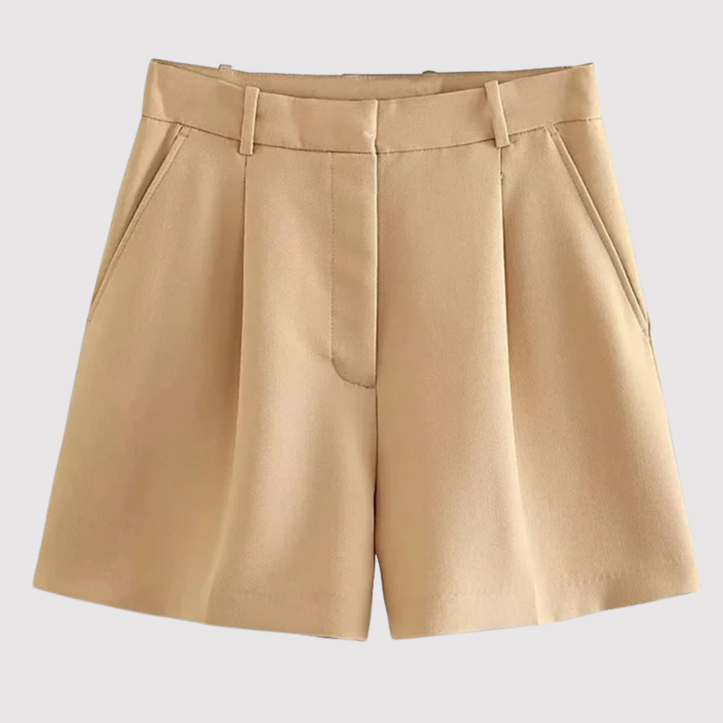 Alanna | High-Waisted Pleated Shorts