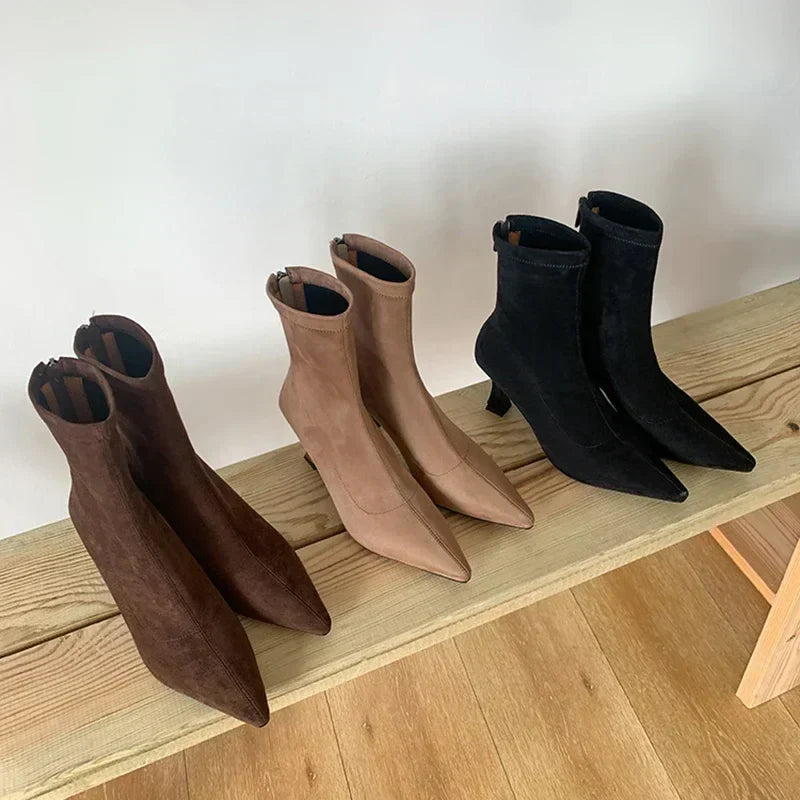 Tanesha | Ankle Boots with Sculpted Heel