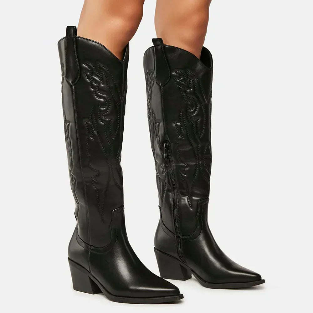 Deyanira | Knee-high cowboy boots