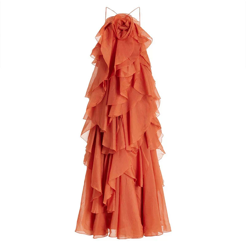 Blossom | Maxi Dress with Layers and Ruffles