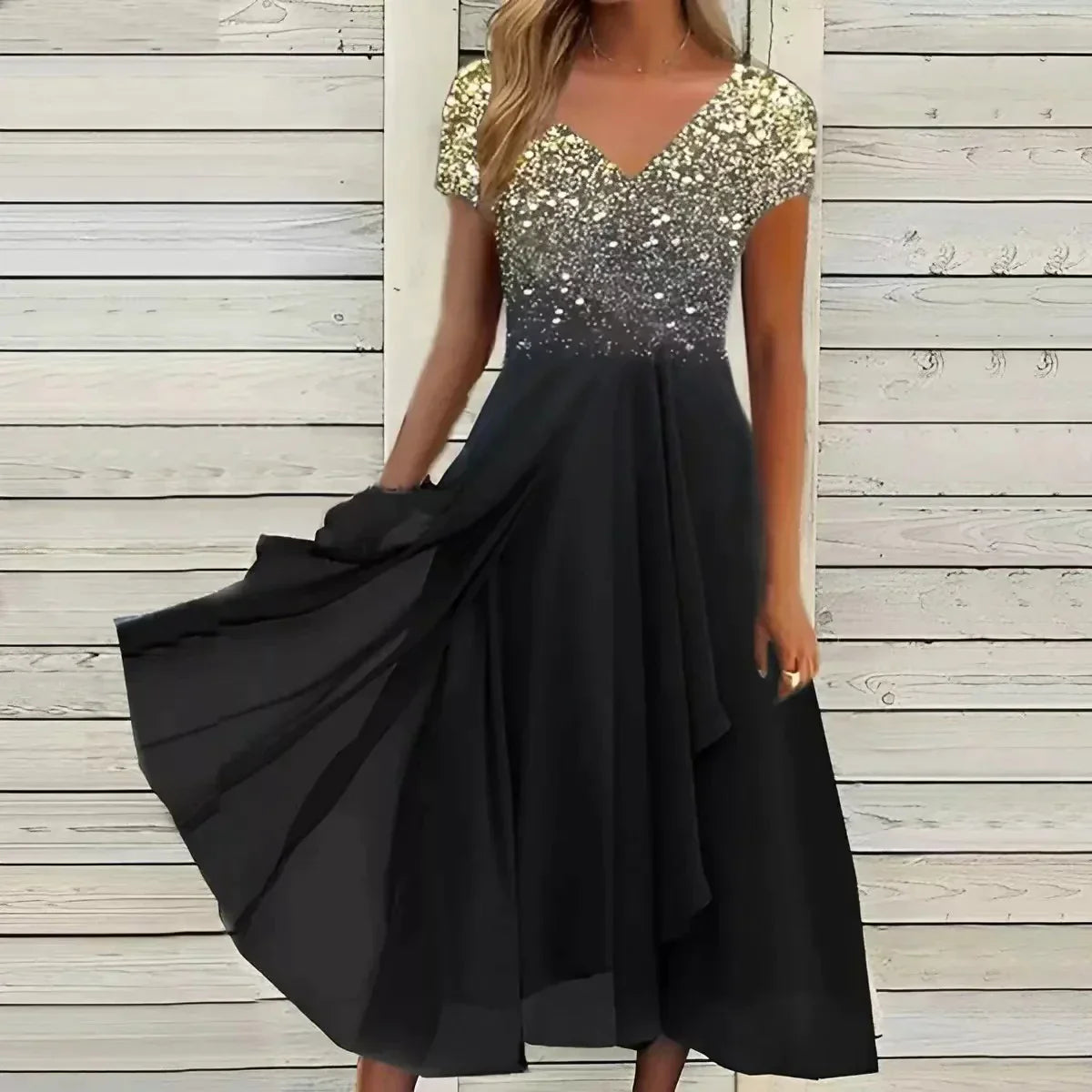 Mommy | Women's Dress Floral Print V-Neck