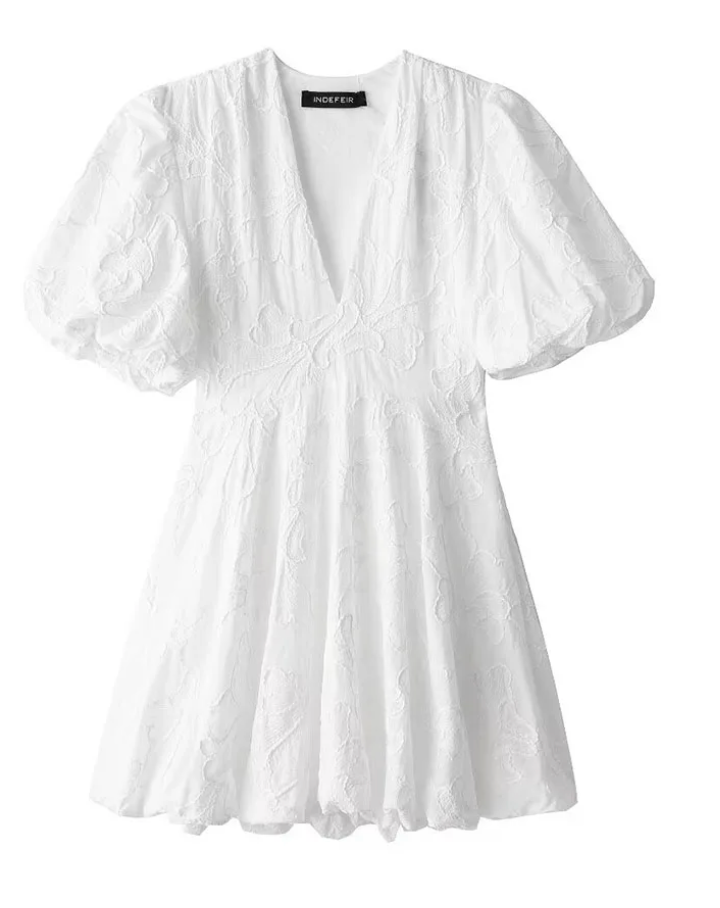 Isabelle | Mini dress with V-neck