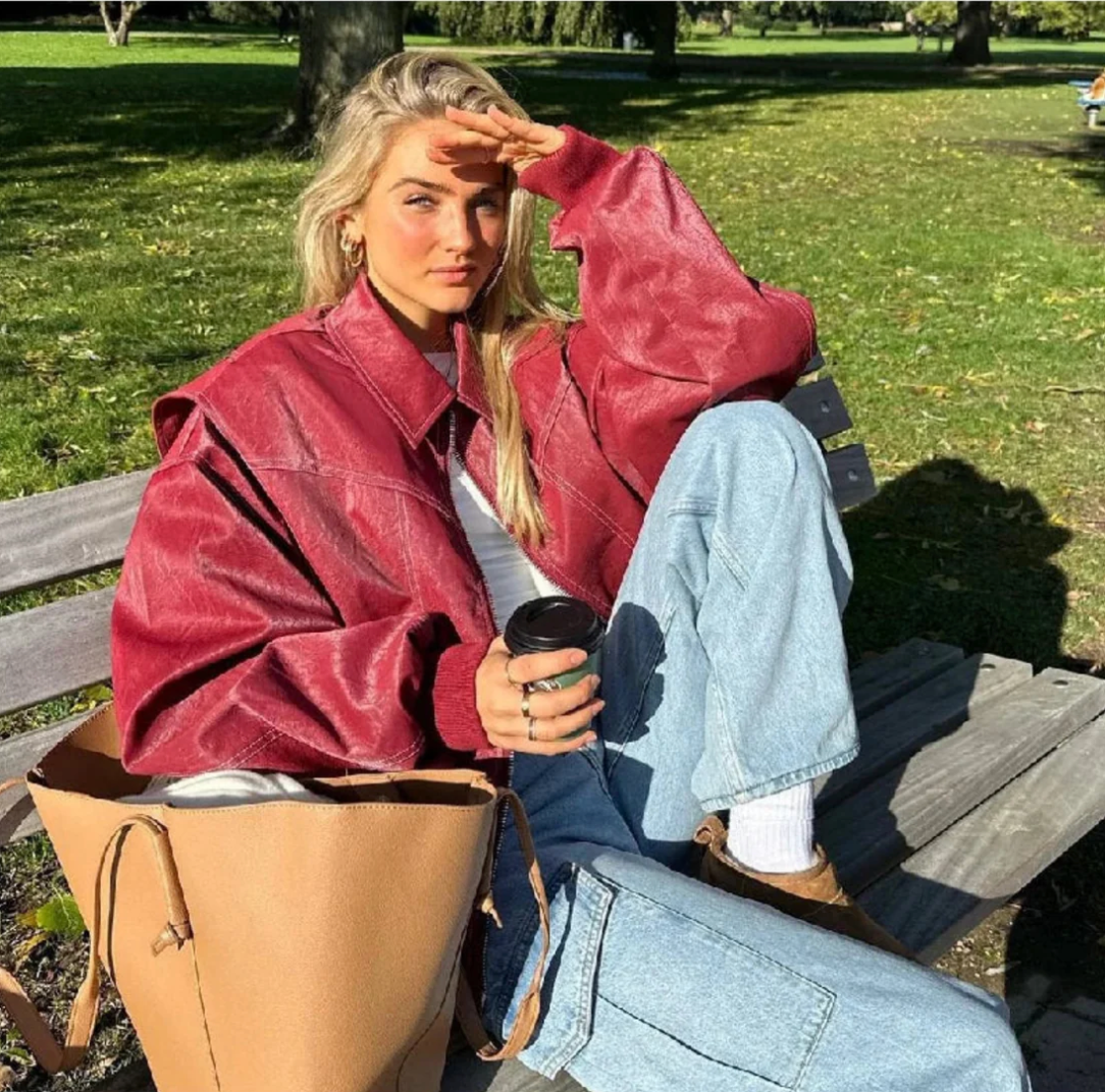 Sélis | Oversized Bomber Jacket