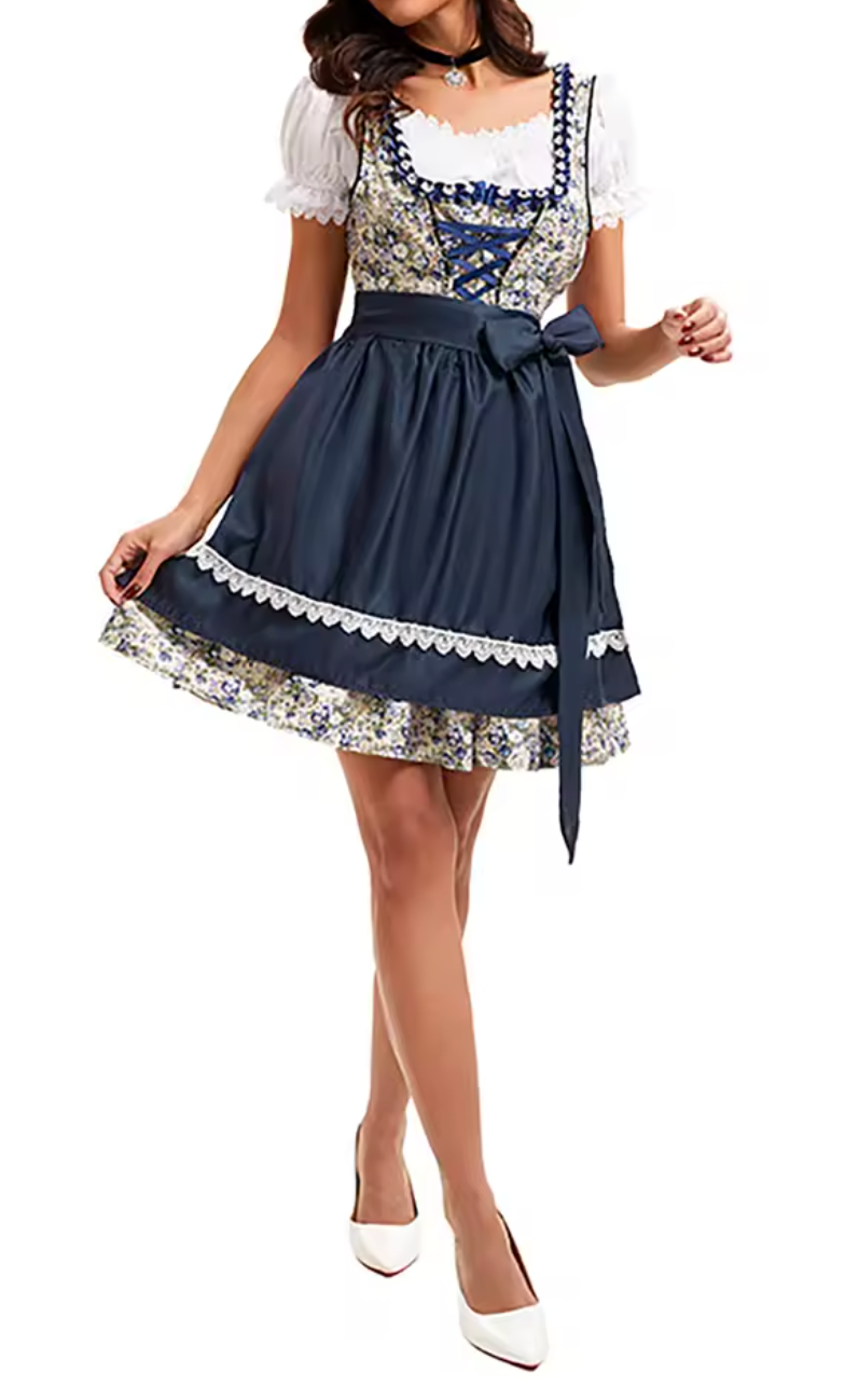 Louvenia | Dirndl Dress with Apron