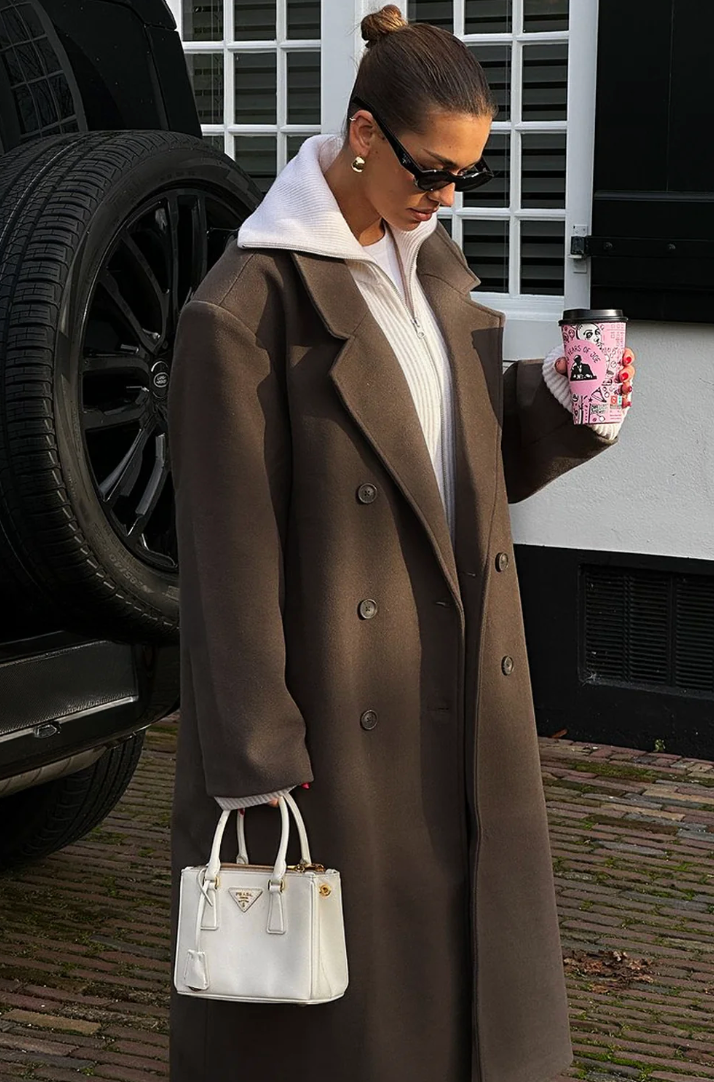 Jiska | Oversized Double-Breasted Coat