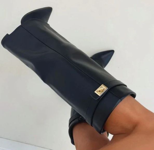 Makala | Boots with Gold Buckle