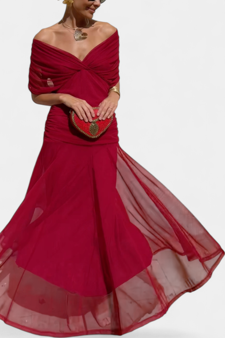 Rebeca | Dress with Sheer Sleeves