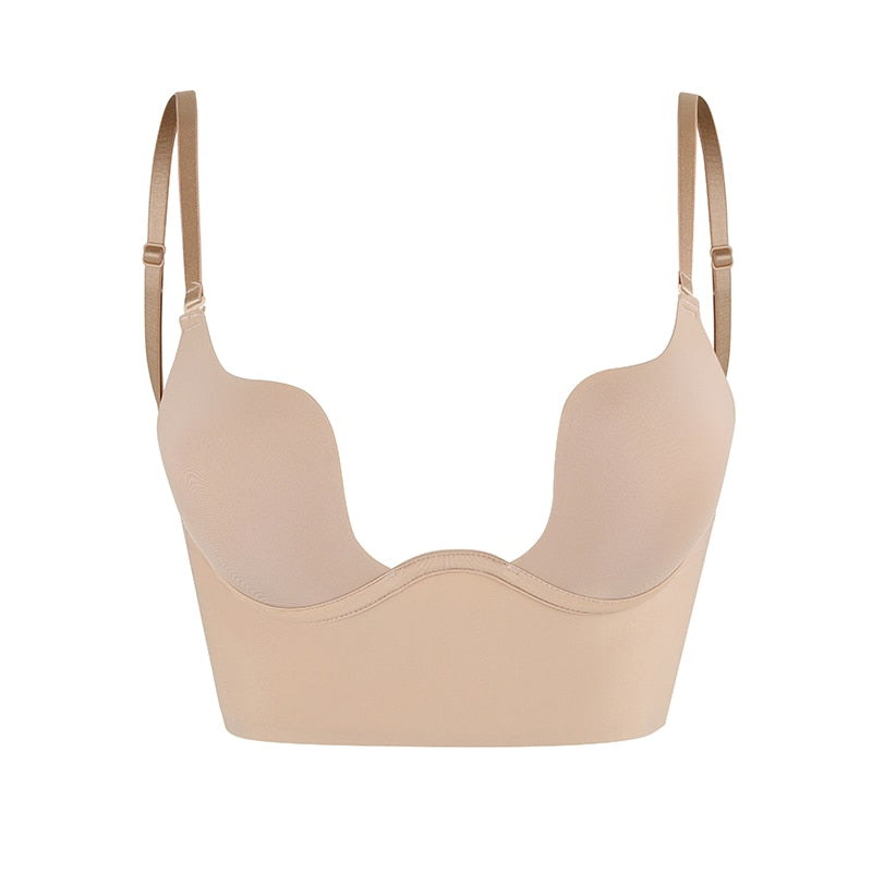 Lena | Invisible Bra with Plunging Neckline and Open Back
