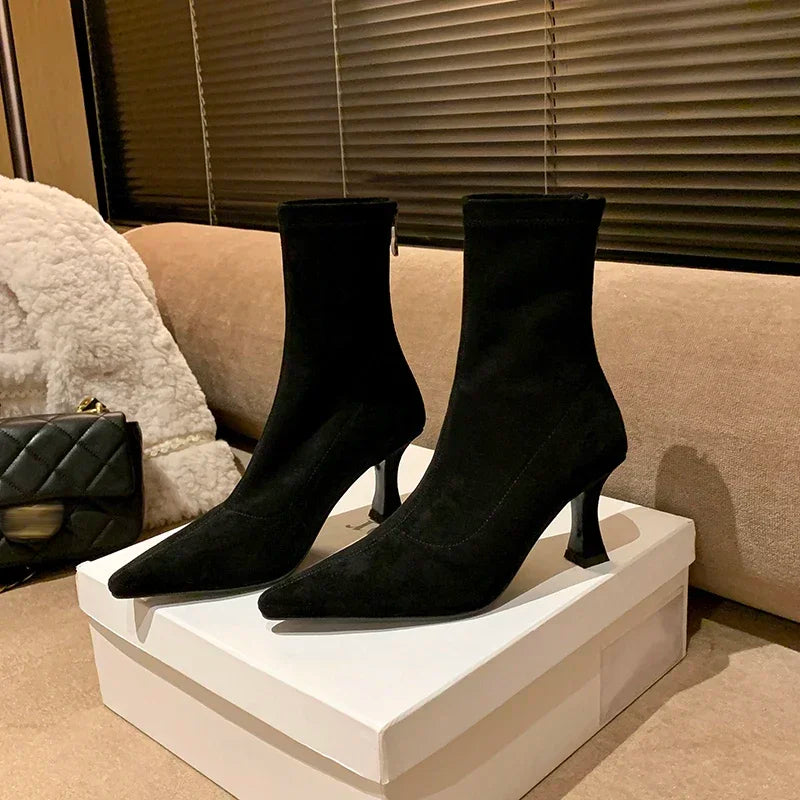 Tanesha | Ankle Boots with Sculpted Heel