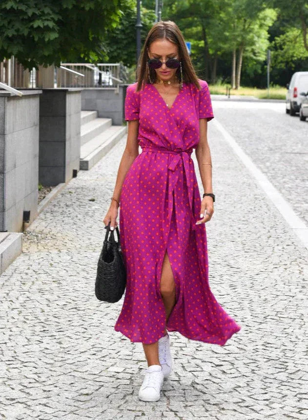 Isamar | Floral Print Wrap Dress