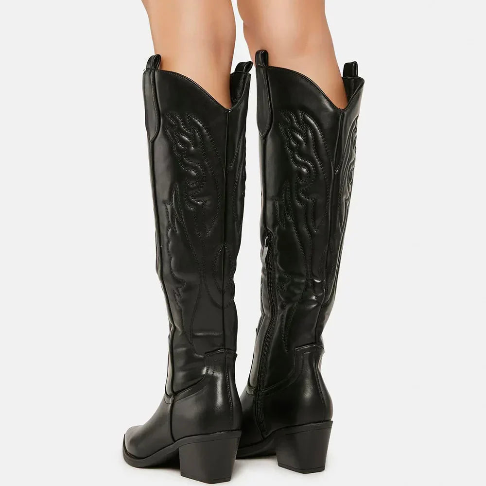 Deyanira | Knee-high cowboy boots