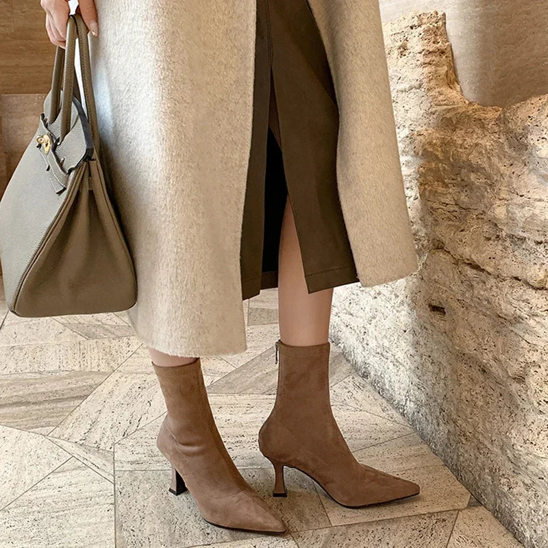Tanesha | Ankle Boots with Sculpted Heel