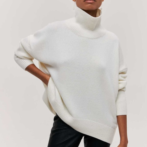 Amiyah | Turtleneck Sweater Oversized Knitted