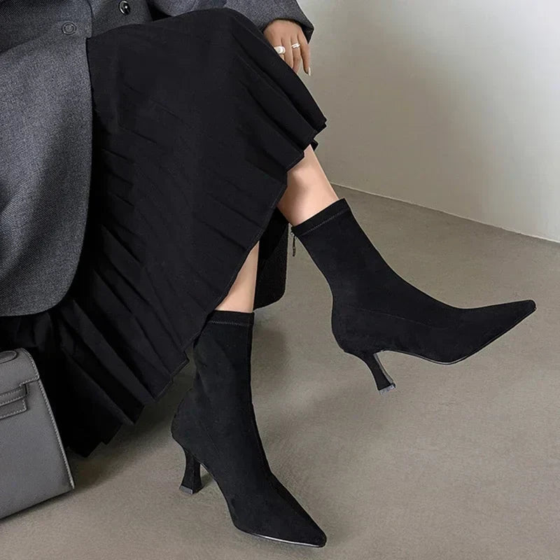 Tanesha | Ankle Boots with Sculpted Heel
