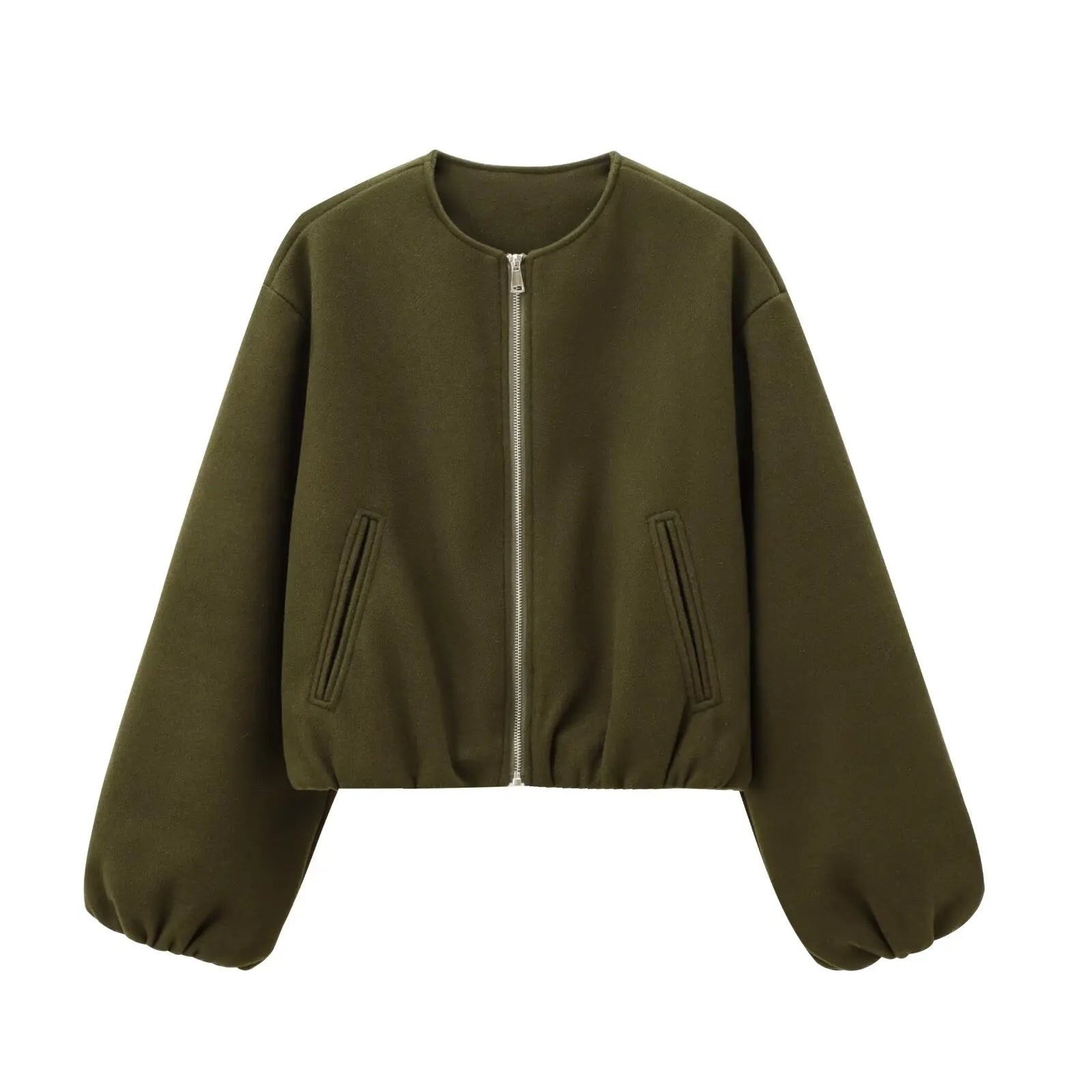 Kerri | Women's Voluminous Sleeve Bomber Jacket