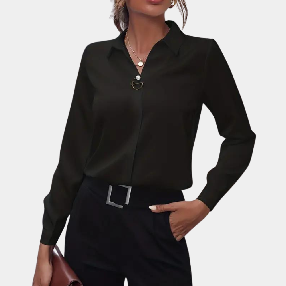 Rovin | Blouse with Elegant Neckline