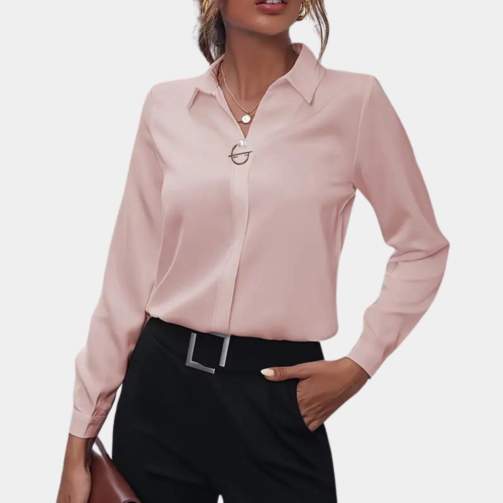 Rovin | Blouse with Elegant Neckline