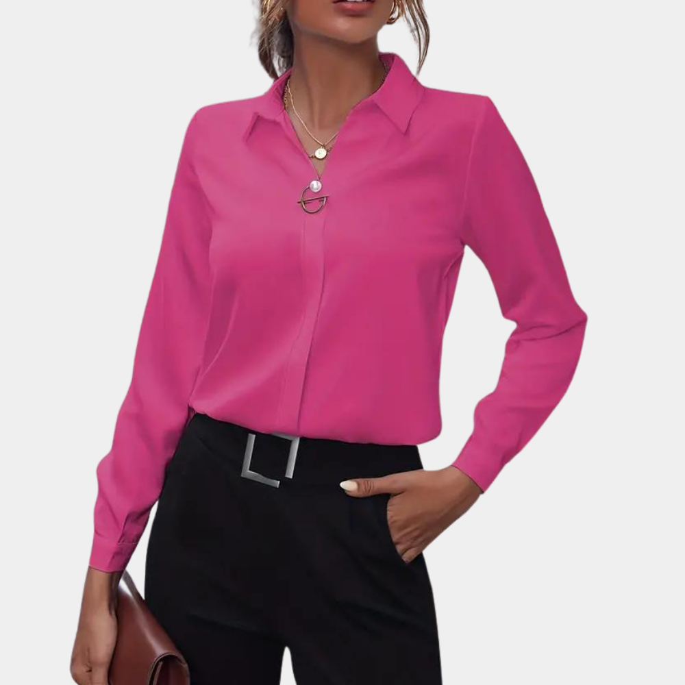 Rovin | Blouse with Elegant Neckline